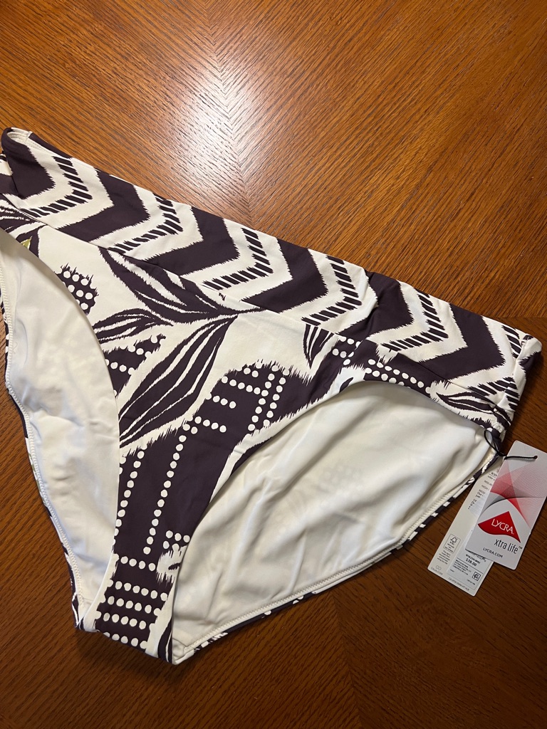 Calia Women's Black & White Printed Swim Bottoms B6